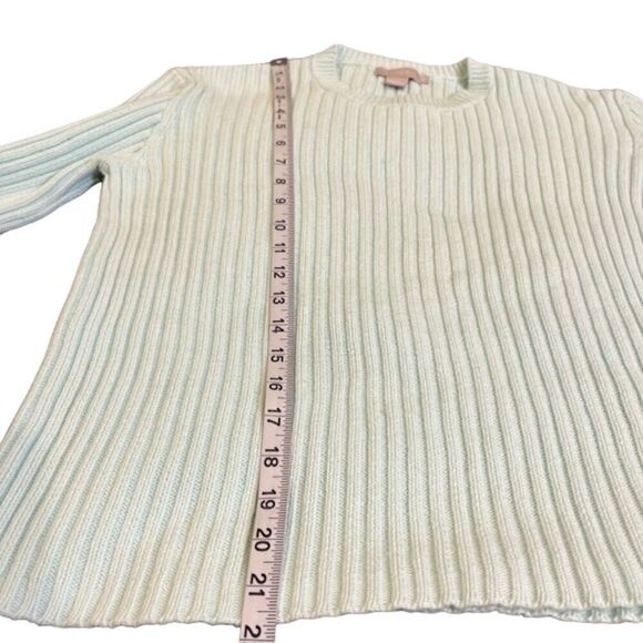 J. Crew Women's Cotton Sweater in Mint Size Medium - Picture 8 of 9